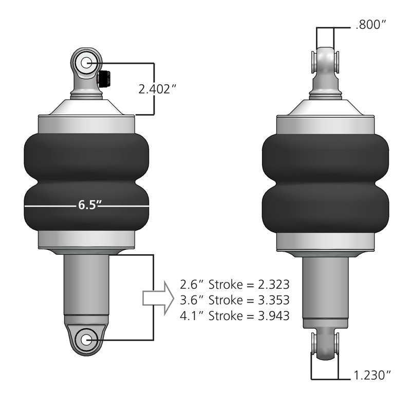 Picture of Ridetech RID HQ Air Shock Kits Air Suspension Kits - 21120101