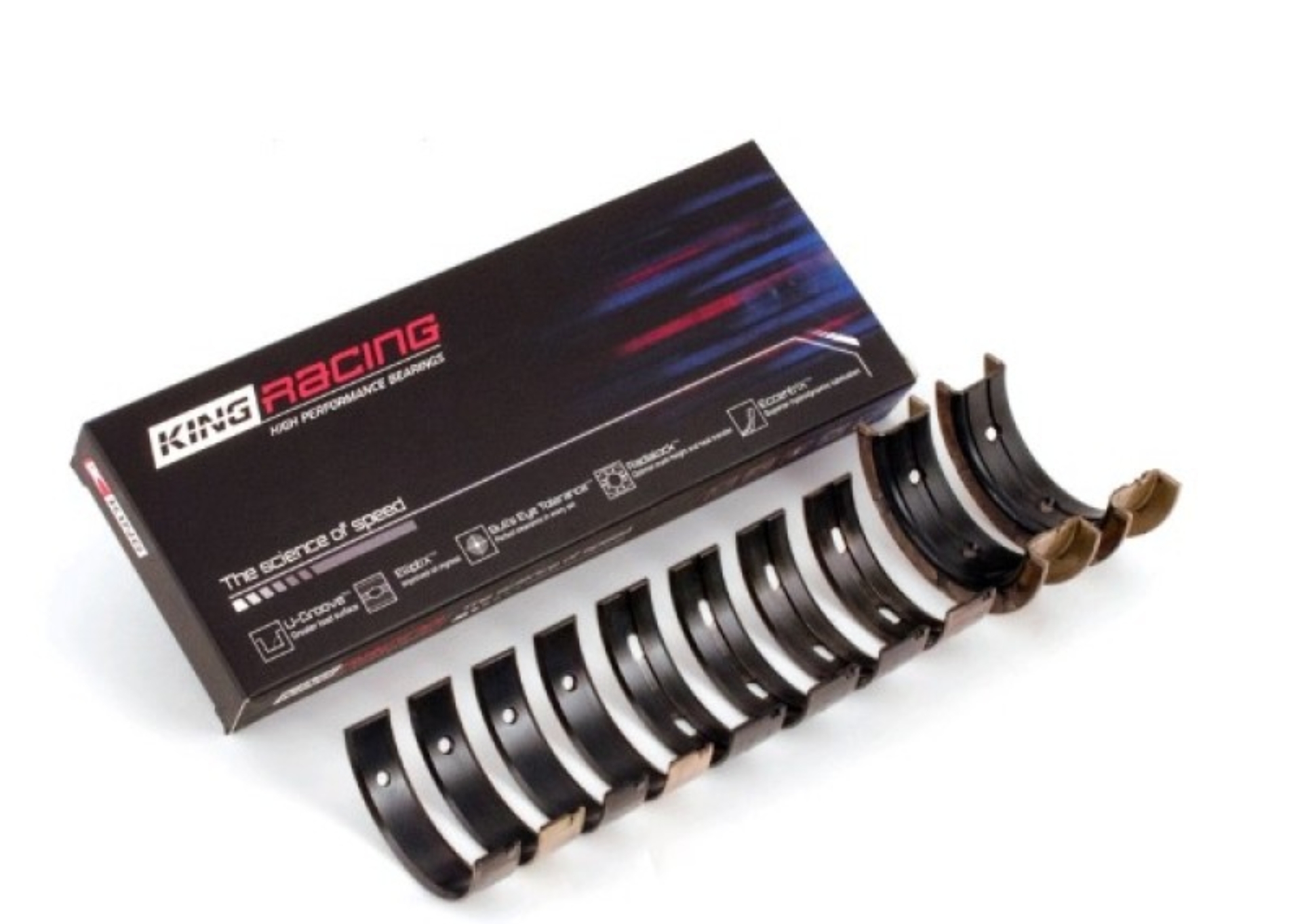 Picture of King Engine Bearings 03-05 Dodge Neon SRT4 2.4L (Size STDX) Performance Main Bearing Set