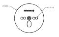 Picture of Ridetech Airspring Pattern Plate wit 7/16 Nut Centered