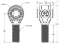 Picture of Ridetech R-Joint Rod End with 3/4in-16 Right Hand Thread