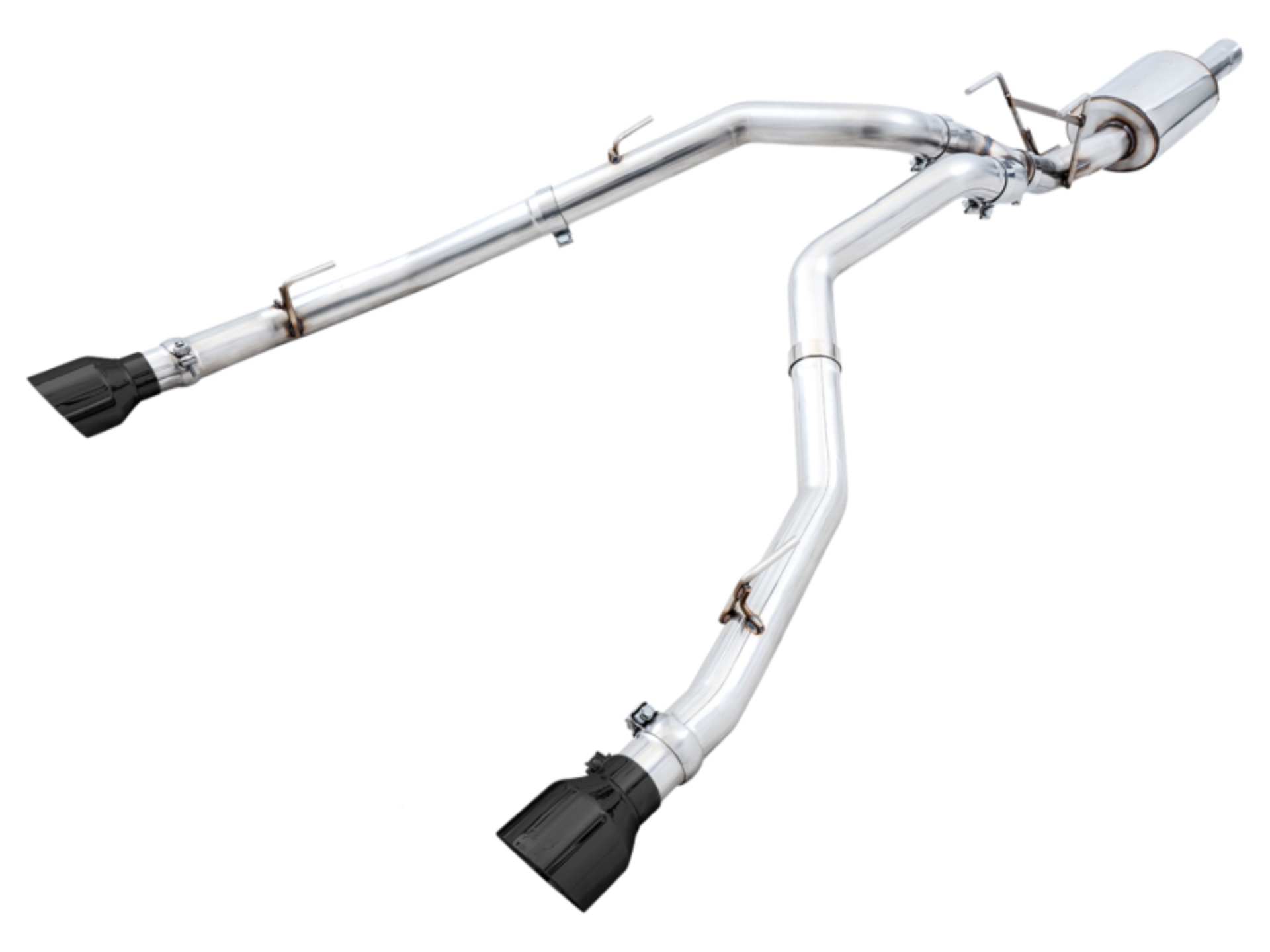 Picture of AWE Tuning 09-18 RAM 1500 5.7L (w/Cutouts) 0FG Dual Rear Exit Cat-Back Exhaust - Diamond Black Tips