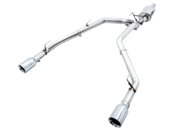 Picture of AWE Tuning 09-18 RAM 1500 5.7L (w/o Cutout) 0FG Dual Rear Exit Cat-Back Exhaust - Chrome Silver Tips