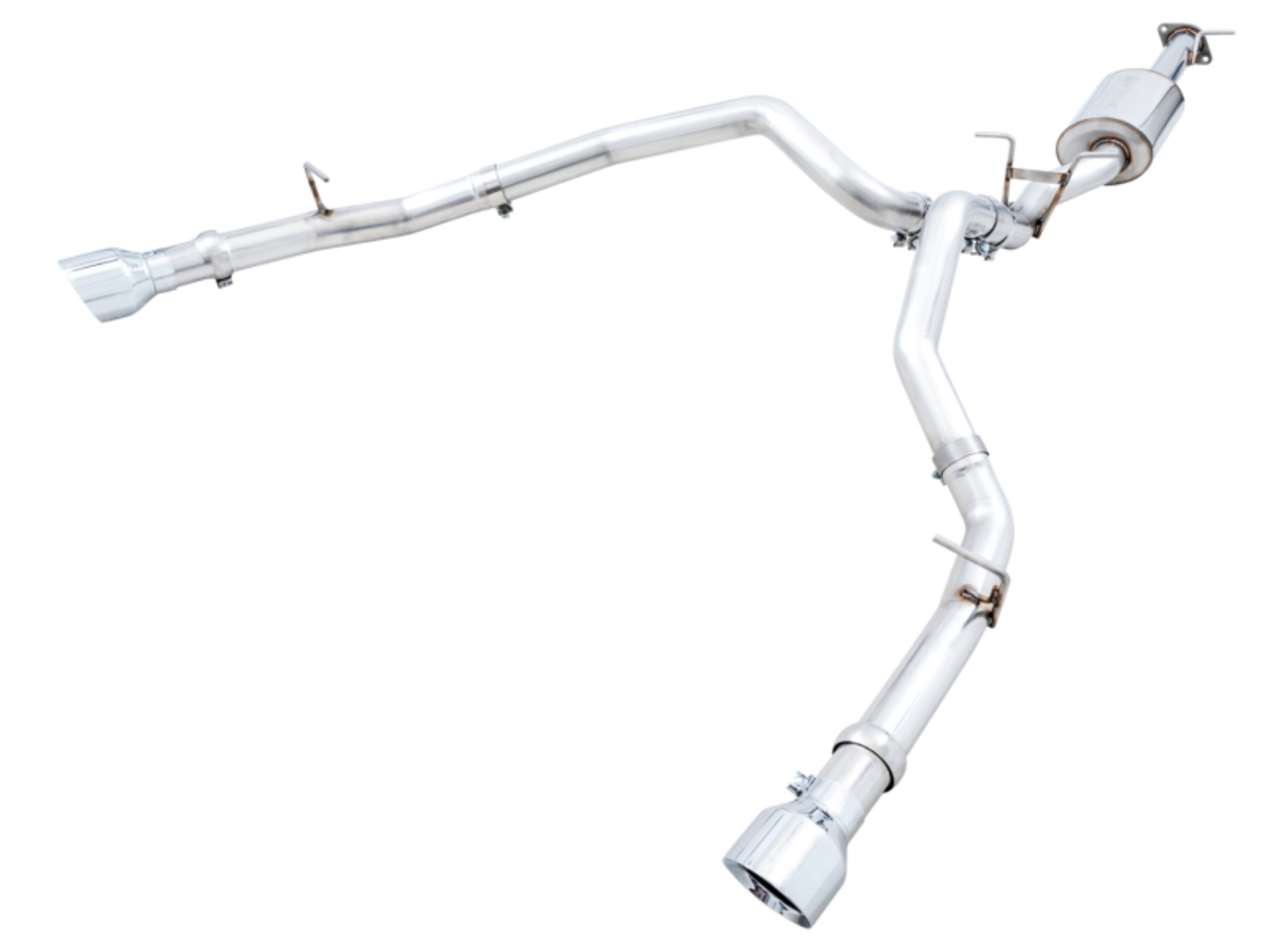 Picture of AWE Tuning 19-21 RAM 1500 5.7L (w/Cutouts) 0FG Dual Rear Exit Cat-Back Exhaust - Chrome Silver Tips