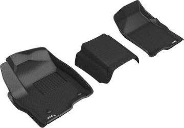 Picture of 3D MAXpider ACE Kagu-Front-Black Floor Mats - L1GM02411509