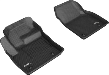Picture of 3D MAXpider ACE Kagu-Front-Black Floor Mats - L1JG01311509