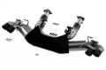 Picture of Borla 2020 Chevrolet Corvette C8 6.2 ATAK 3in Exhaust System Dual Round Rolled A/C Black Chrome Tips