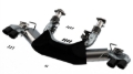 Picture of Borla 2020 Chevrolet Corvette C8 6.2 ATAK 3in Exhaust System Dual Round Rolled A/C Black Chrome Tips