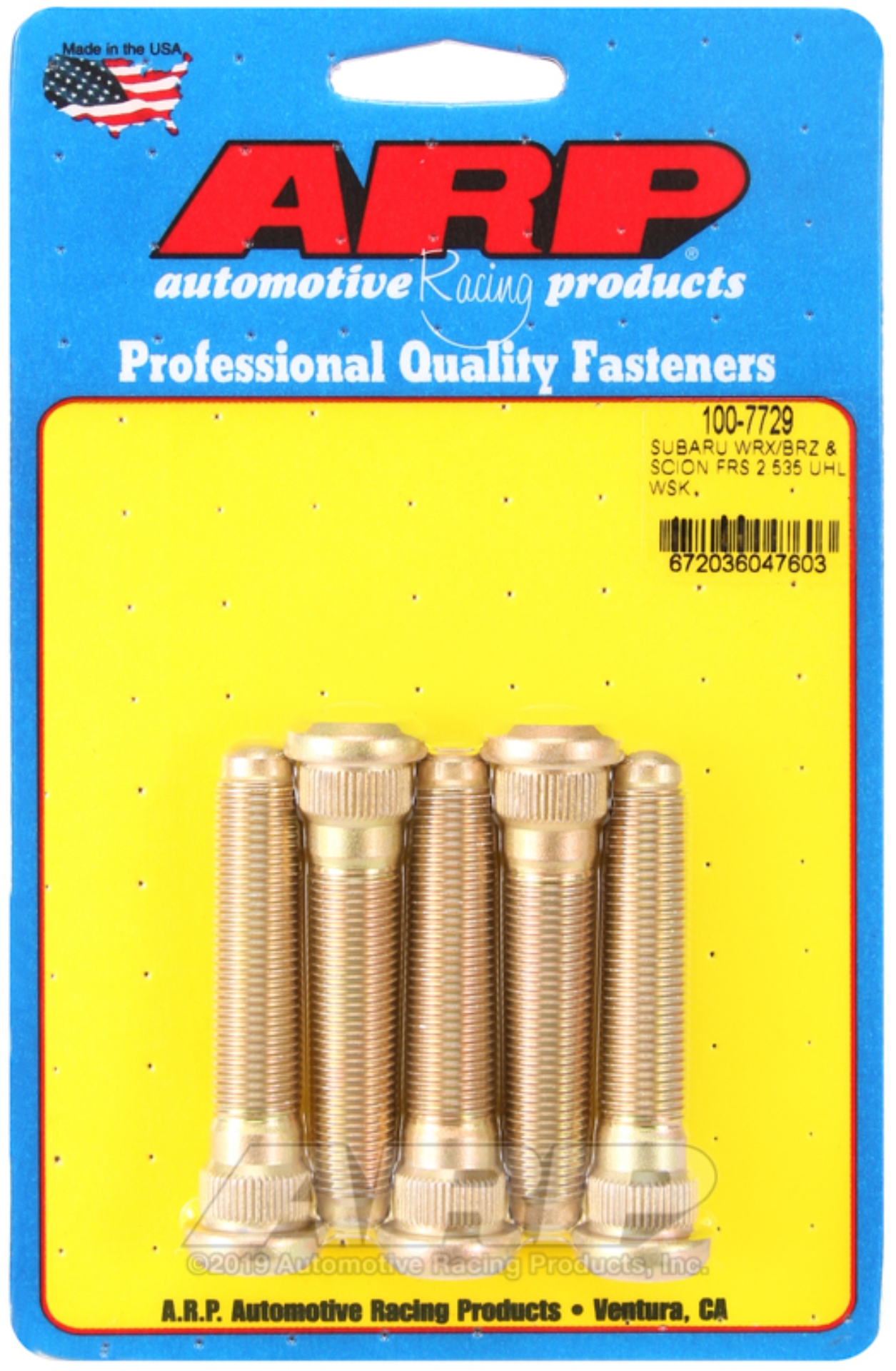 Picture of ARP 2015+ Subaru WRX/STI and 13+ BRZ Extended 5 Wheel Stud Kit