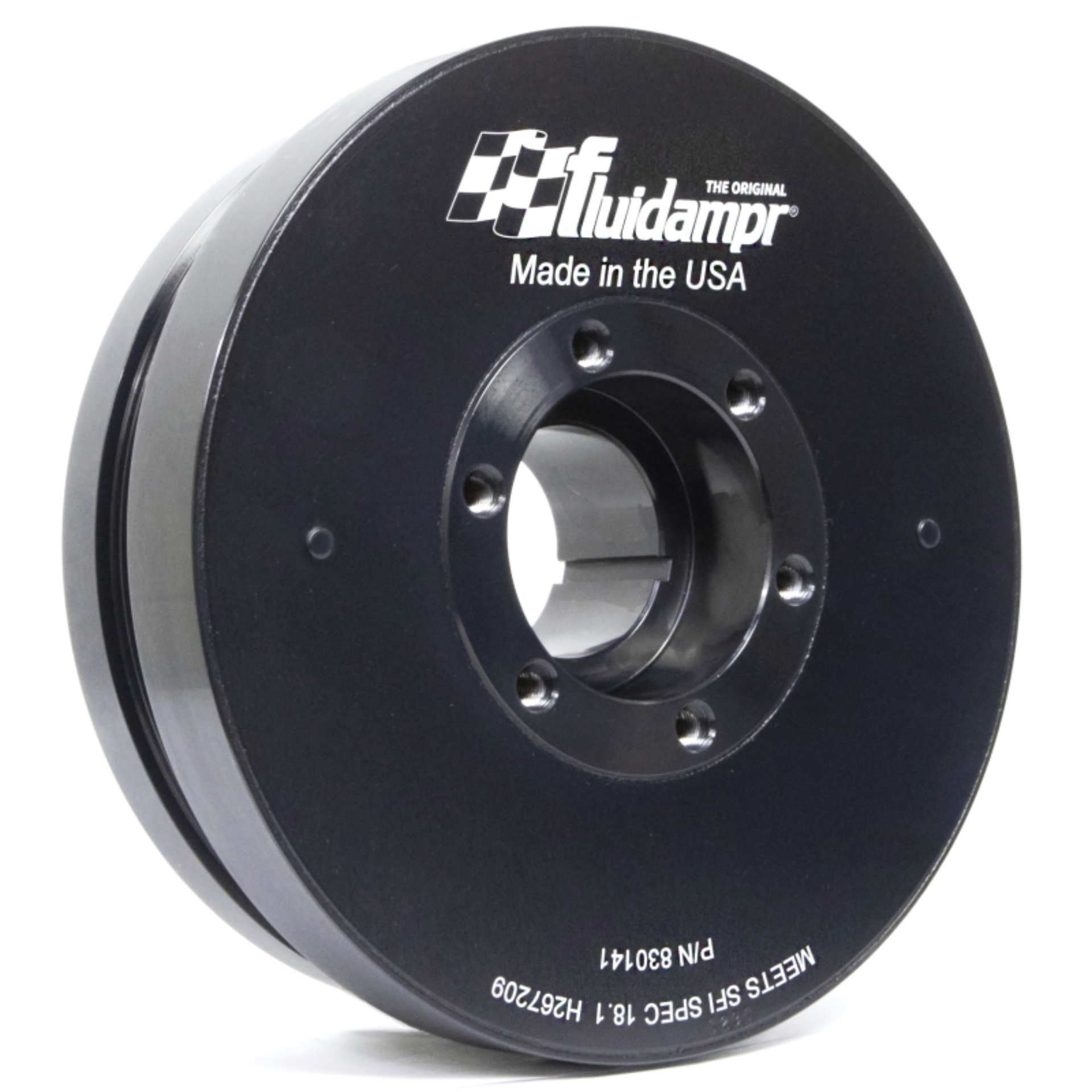 Picture of Fluidampr 17-19 GM 6.6L Duramax Steel Externally Balanced Damper