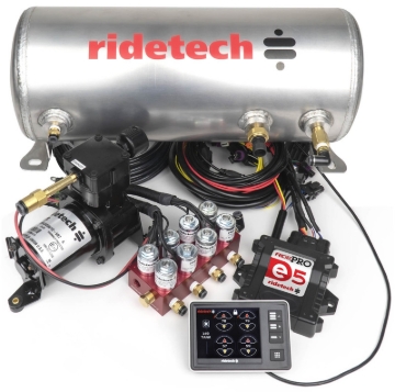 Picture of Ridetech RidePro E5 Air Ride Suspension Control System 3 Gallon Single Compressor 1/4in Valves