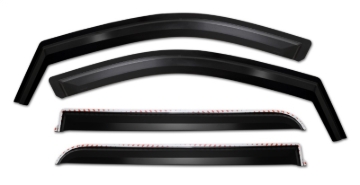 Picture of Putco 19-21 Chevy Silverado 1500 - Double Cab Element Matte Black Window Visors (Set of 4)