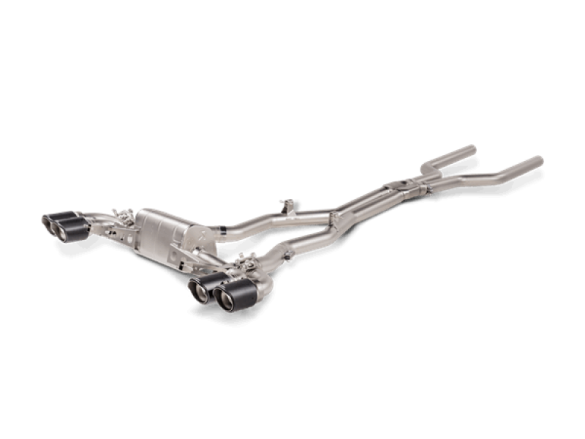 Picture of Akrapovic 2021 BMW M8/M8 Competition (F93) Evolution Line Cat Back (Titanium) w/Carbon Tips