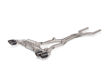 Picture of Akrapovic 2021 BMW M8/M8 Competition (F93) Evolution Line Cat Back (Titanium) w/Carbon Tips
