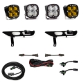 Picture of Baja Designs 2021+ Ford F150 Fog Pocket Kit SAE Amber Squadron Pro DC