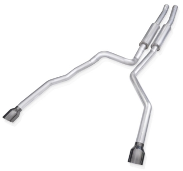 Picture of Stainless Works 2021 Ram TRX 6.2L Redline Catback w/ Black Chrome Tips