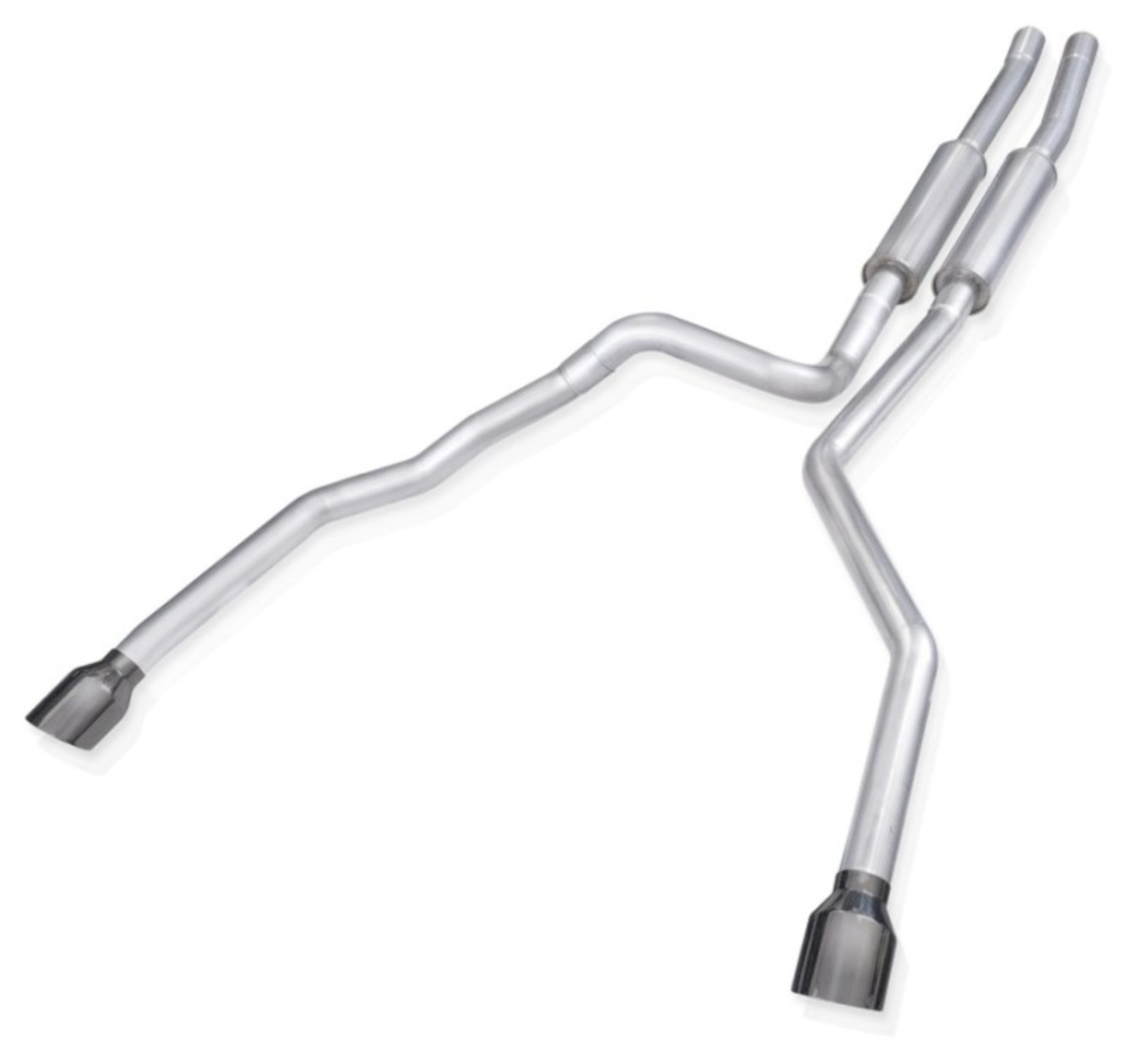 Picture of Stainless Works 2021 Ram TRX 6.2L Legend Catback w/ Black Chrome Tips