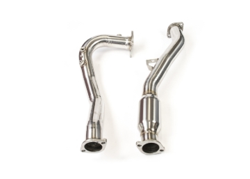 Picture of Invidia 15-21 Subaru WRX w/ Manual Transmission J-Pipe With Bottom High Flow Cat Down Pipe