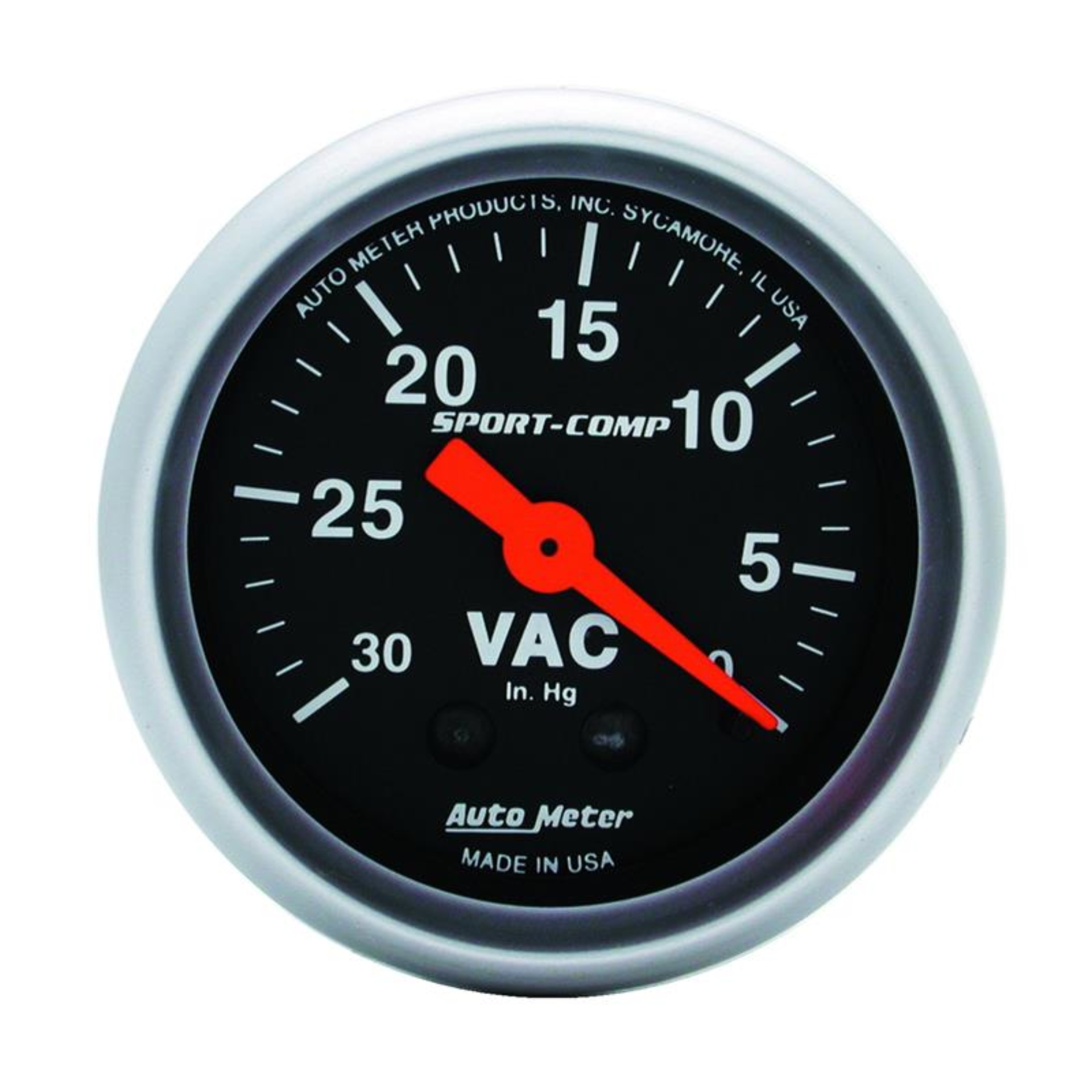 Picture of Autometer Sport-Comp 2-1/16in. 30 IN HG Mechanical Vacuum Gauge