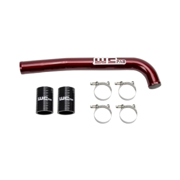 Picture of Wehrli 19-23 Cummins 6.7L Upper Coolant Pipe - WCFab Red