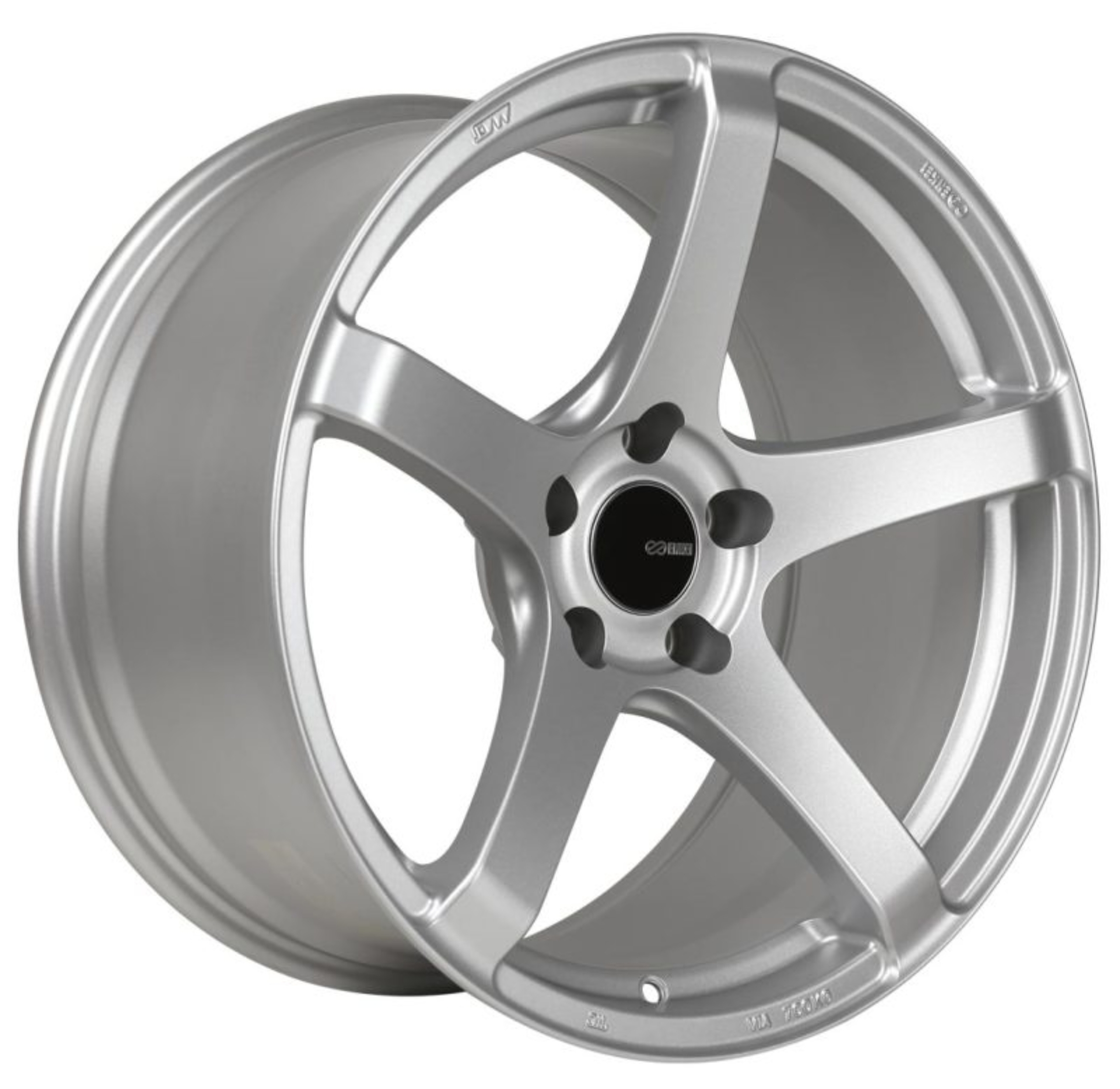 Picture of Enkei Kojin 18x8 42mm Offset 5x120 Bolt Pattern 72.6mm Bore Dia Silver Wheel