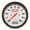 Picture of Autometer GM Bowtie White 5in 10000 RPM In-Dash Electronic Tachometer