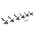 Picture of Go Rhino 2021+ Ford Bronco Brackets for RB Running Boards Textured Black