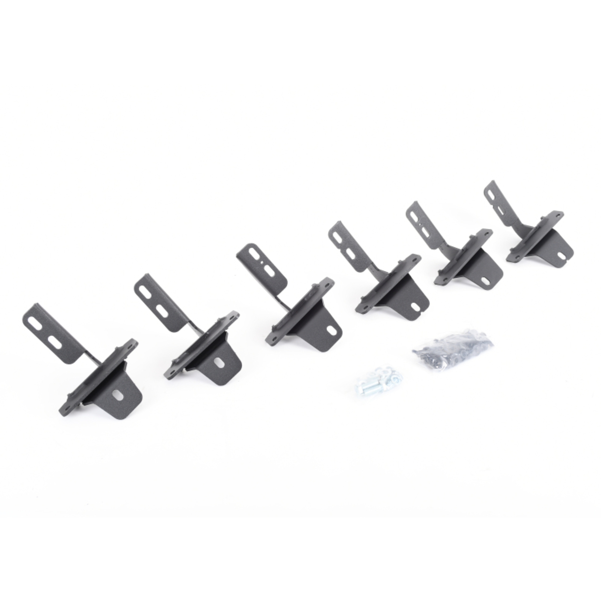 Picture of Go Rhino 2021+ Ford Bronco Brackets for RB Running Boards Textured Black