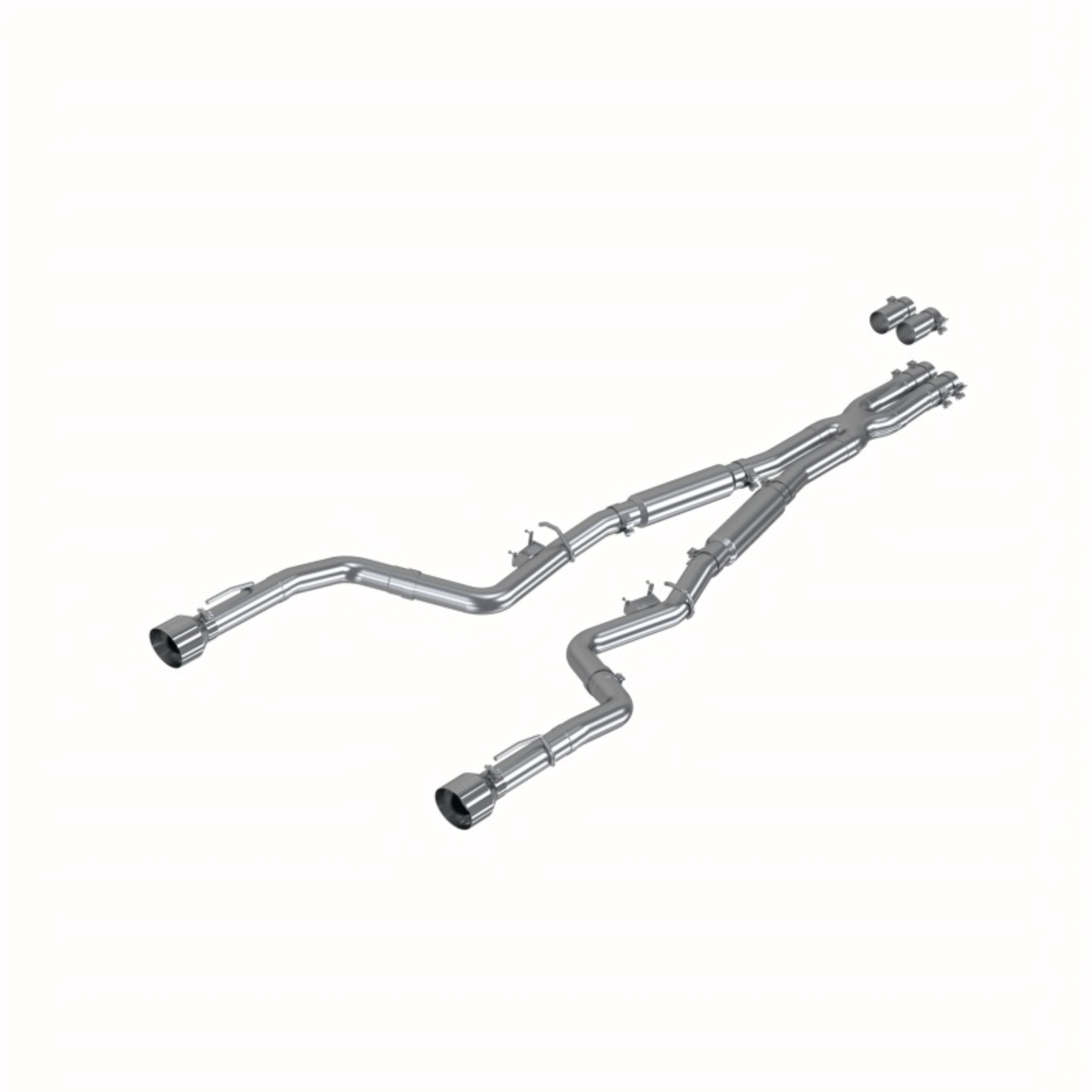 Picture of MBRP 17-21 Charger 5.7L 3in Dual Rear Exit Aluminized Catback Exhaust