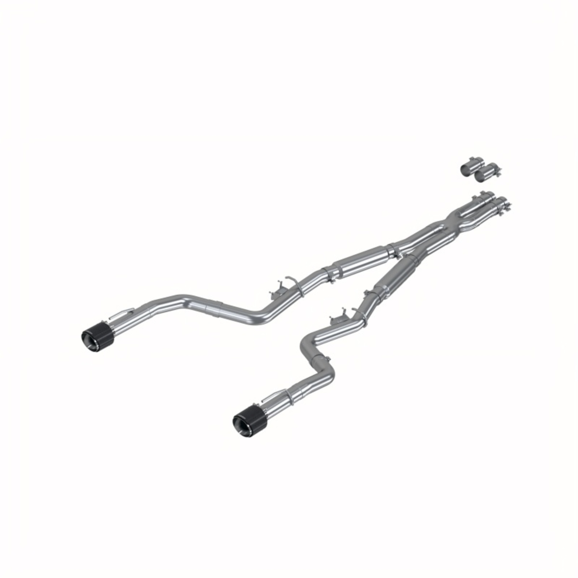 Picture of MBRP 17-21 Charger 5.7/6.1/6.4L 3in Dual Rear Exit SS Catback Exhaust w/ Carbon Fiber Tips