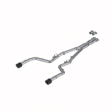 Picture of MBRP 17-21 Charger 5.7L/6.2L/6.4L 3in Race Profile Cat-Back w/Dual Carbon Fiber Tips T304 SS Exhaust