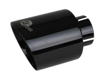 Picture of aFe Takeda 409 SS Clamp-On Exhaust Tip 2.5in. Inlet / 4.5in. Outlet / 7in. L - Black