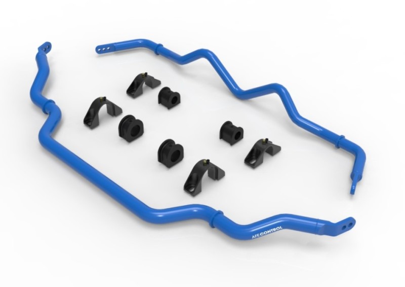 Picture of aFe 16-21 Infiniti Q50/Q60 3.0L (tt) Front and Rear Sway Bar Set Blue