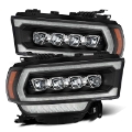 Picture of AlphaRex 19-21 Ram 2500 NOVA LED Proj Headlights Plank Style Black w/Activ Light/Seq Signal/DRL
