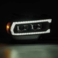 Picture of AlphaRex 19-21 Ram 2500 LUXX LED Proj Headlights Plank Style Black w/Activ Light/Seq Signal/DRL