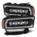 Picture of AlphaRex 19-21 Ram 2500 NOVA LED Proj Headlights Plank Style Black w/Activ Light/Seq Signal/DRL