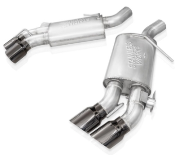 Picture of Stainless Works 16-21 Camaro SS 3in Redline SW Connect Axle Back w/Valve - 4in Quad Black Tips