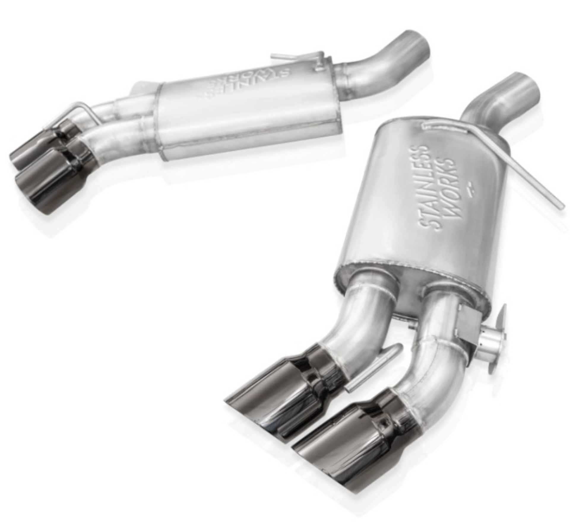Picture of Stainless Works 16-21 Camaro SS 3in Legend SW Connect Axle Back w/Valve - 4in Quad Black Tips