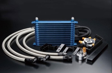 Picture of GReddy 89-94 Nissan Skyline GT-R (BNR32) 13 Row Oil Cooler Kit w/ Oil Filter Relocation