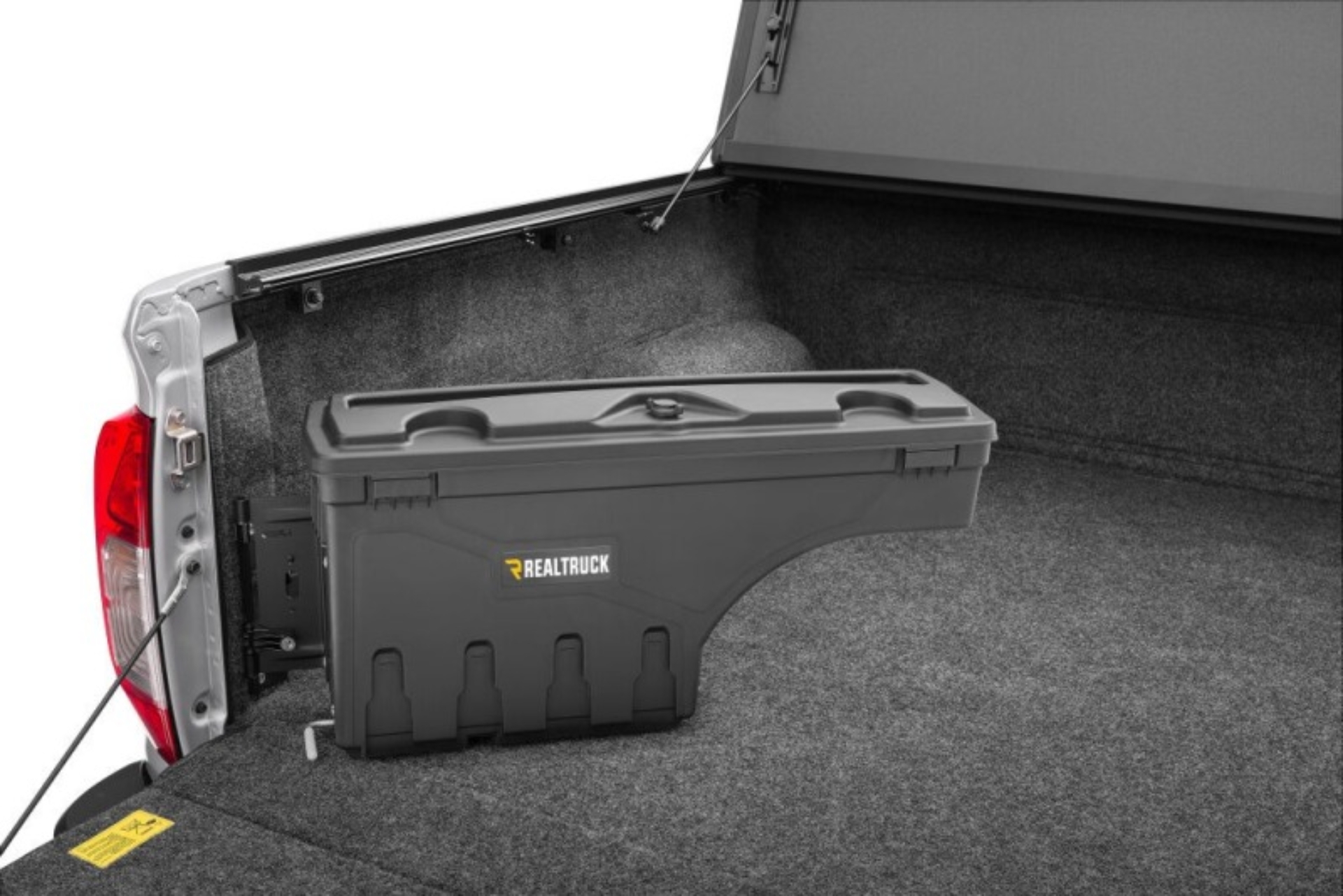 Picture of UnderCover 2022 Nissan Frontier Ext/Crew All Beds Drivers Side Swing Case - Black Smooth