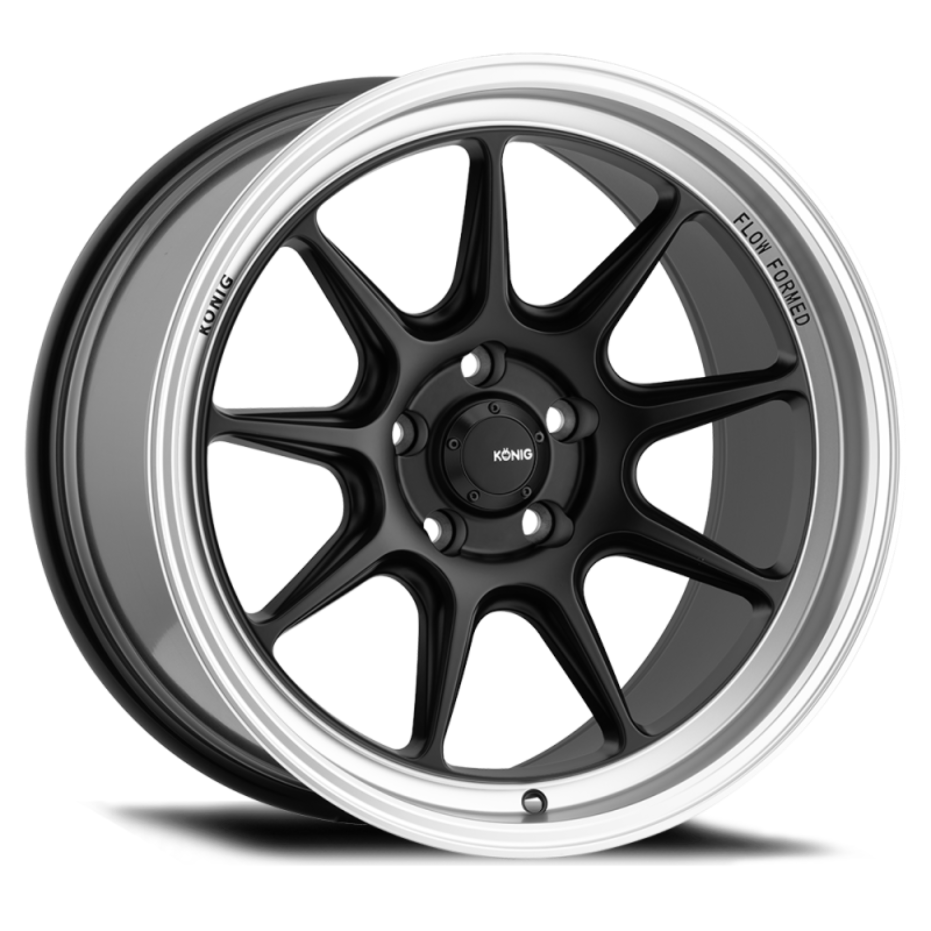 Picture of Konig Countergram 15x8 4x100 ET25 Matte Black / Matte Machined Lip