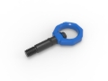 Picture of aFe Control Rear Tow Hook Blue 20-21 Toyota GR Supra (A90)