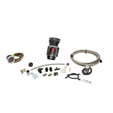 Picture of Snow Performance 07-17 Cummins 6.7L Stg 2 Boost Cooler Water Inj. Kit (SS Brded Line/4AN) w/o Tank