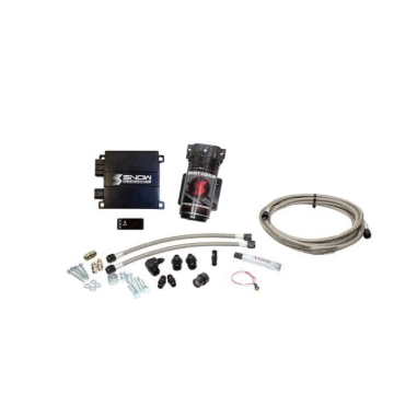 Picture of Snow Performance Stg 2 Boost Cooler Prog. Engine Mount Water Inj. Kit (SS Braided Line/4AN) w/o Tank