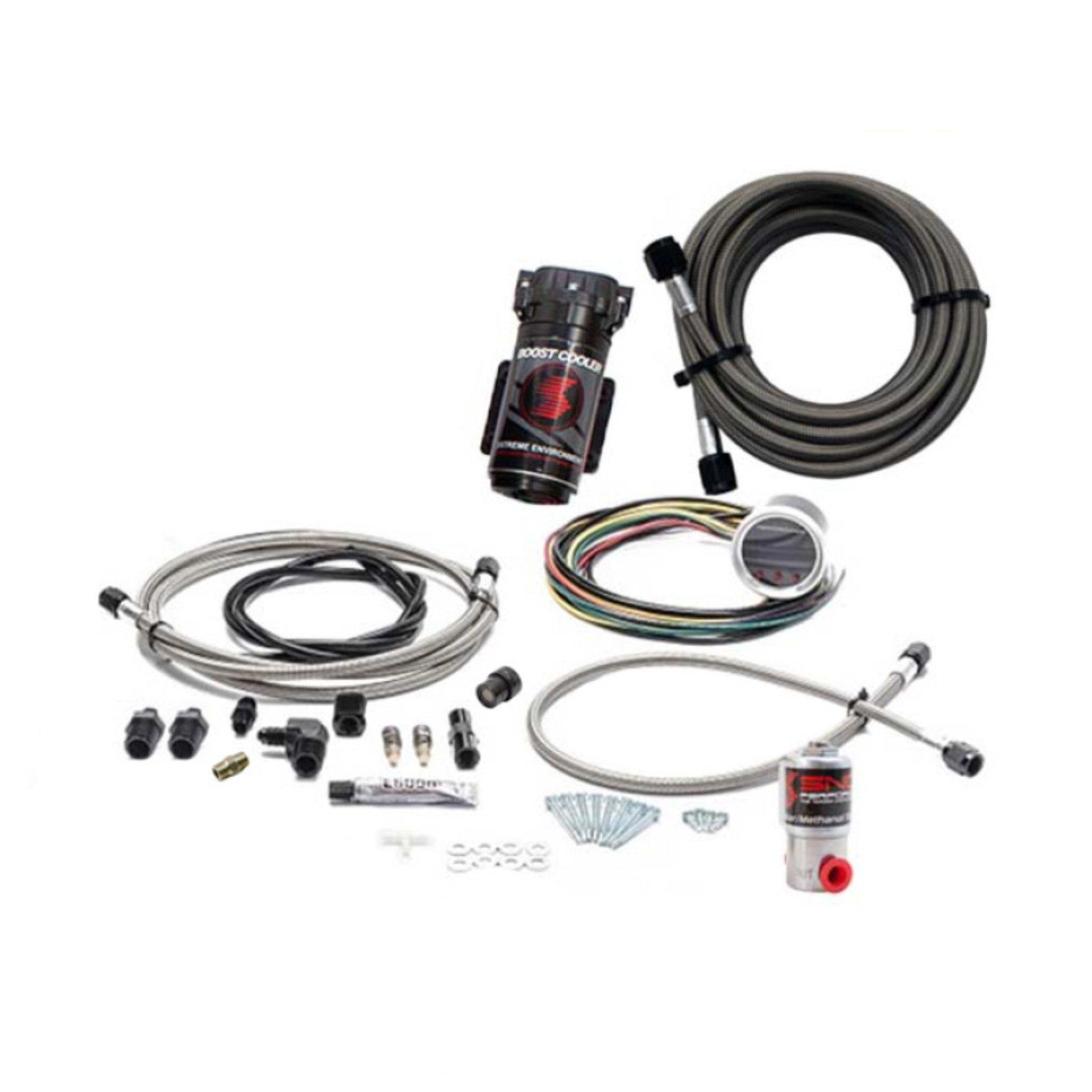 Picture of Snow Performance 2.5 Boost Cooler Water Methanol Injection Kit (SS Brded Line/4AN Fittings) w/o Tank