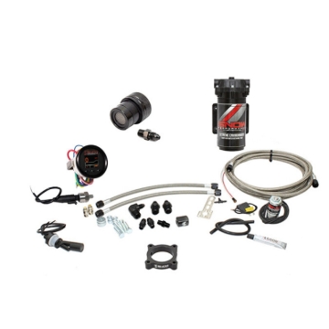 Picture of Snow Performance 13-18 Ford Focus ST Stg 2 Boost Cooler Water Inj Kit (SS Braided Line/4AN) w/o Tank