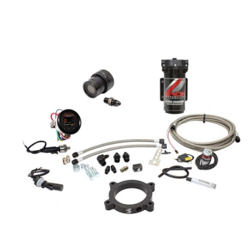 Picture of Snow Performance 2014+ GM Truck Stg 2 Bst Cooler F/I Water Inj. Kit (SS Braided Line/4AN) w/o Tank