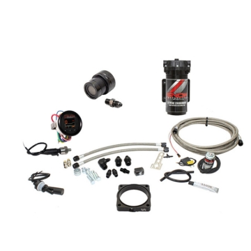 Picture of Snow Performance 08+ Charger Stg 2 Boost Cooler F/I Water Injection Kit (SS Brded Line/4AN) w/o Tank