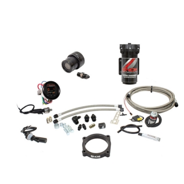 Picture of Snow Performance Stg 2 Bst Cooler Challenger Hellcat Water Inj Kit (SS Brded Line/4AN Fit) w/o Tank
