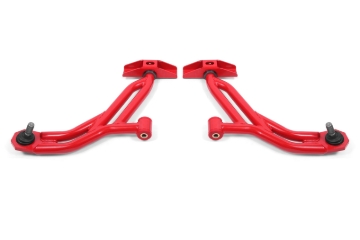 Picture of BMR 10-14 Ford Mustang Non-Adj. Lower A-Arms Delrin/Rod End w/ 19mm Tall Ball Joint - Red