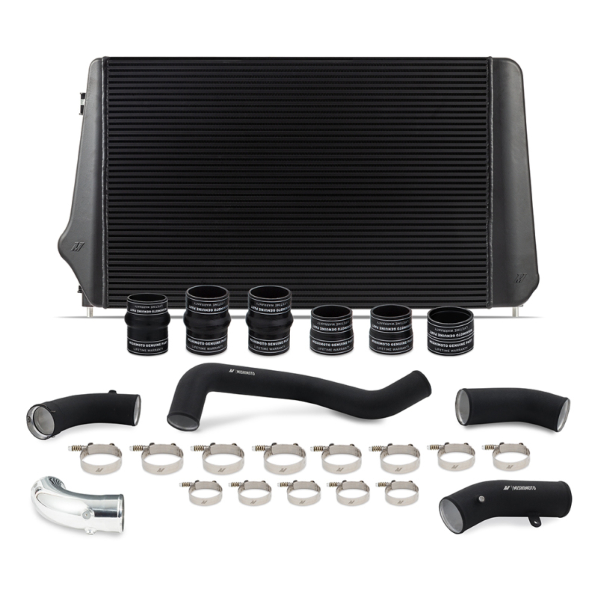 Picture of Mishimoto 17-19 GM L5P Duramax Intercooler Kit - Black w/ WBK Pipes